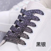 FnLune 8MM Glitter Shoelaces Colorful Flat Shoe laces - FnLune