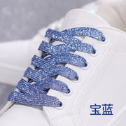 FnLune 8MM Glitter Shoelaces Colorful Flat Shoe laces - FnLune