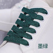 FnLune 8MM Glitter Shoelaces Colorful Flat Shoe laces - FnLune