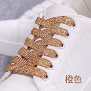 FnLune 8MM Glitter Shoelaces Colorful Flat Shoe laces - FnLune