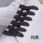 FnLune 8MM Glitter Shoelaces Colorful Flat Shoe laces - FnLune