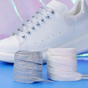 FnLune 8MM Glitter Shoelaces Colorful Flat Shoe laces - FnLune