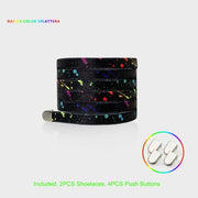 FnLune 8MM Rainbow Elastic laces Sneakers AF1 No tie Shoelaces - FnLune