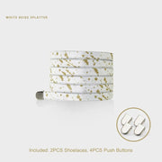 FnLune 8MM Rainbow Elastic laces Sneakers AF1 No tie Shoelaces - FnLune