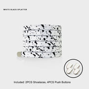 FnLune 8MM Rainbow Elastic laces Sneakers AF1 No tie Shoelaces - FnLune