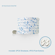 FnLune 8MM Rainbow Elastic laces Sneakers AF1 No tie Shoelaces - FnLune