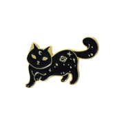 FnLune Animal Brooch Black and White Cat - FnLune