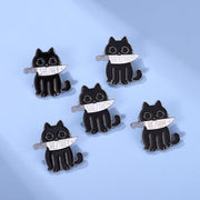 FnLune Black Cat Brooch - FnLune