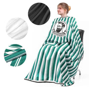 FnLune Black White Silicone Scarf Antistatic Hairdresser Apron - FnLune