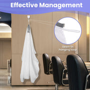 FnLune Black White Silicone Scarf Antistatic Hairdresser Apron - FnLune