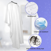 FnLune Black White Silicone Scarf Antistatic Hairdresser Apron - FnLune