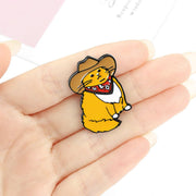 FnLune Cartoon Cute Kitten Brooch - FnLune