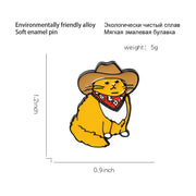 FnLune Cartoon Cute Kitten Brooch - FnLune