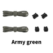 FnLune Cat Eye Styling 27 Colors Elastic Shoelaces Round Locking No Tie Shoe Laces - FnLune