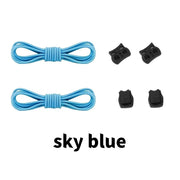 FnLune Cat Eye Styling 27 Colors Elastic Shoelaces Round Locking No Tie Shoe Laces - FnLune