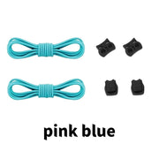 FnLune Cat Eye Styling 27 Colors Elastic Shoelaces Round Locking No Tie Shoe Laces - FnLune