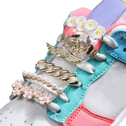 FnLune Cherry Blossoms Shoelace Buckle Metal Shoelaces AF1 Shoelaces Buckle Accessories - FnLune