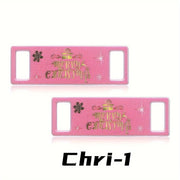 FnLune Christmas Old Man Elk Shoelaces Buckle Shoe Decorations Sneaker - FnLune