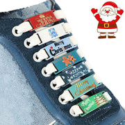 FnLune Christmas Old Man Elk Shoelaces Buckle Shoe Decorations Sneaker - FnLune