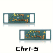 FnLune Christmas Old Man Elk Shoelaces Buckle Shoe Decorations Sneaker - FnLune