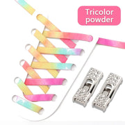 FnLune Colorful buckle No Tie Shoelaces Adults Kids - FnLune