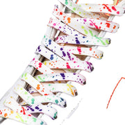 FnLune Colorful Dot Shoelaces Cartoon Printing Fashion Unisex Flat Shoe Laces - FnLune