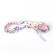 FnLune Colorful Dot Shoelaces Cartoon Printing Fashion Unisex Flat Shoe Laces - FnLune