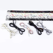 FnLune Colorful Dot Shoelaces Cartoon Printing Fashion Unisex Flat Shoe Laces - FnLune