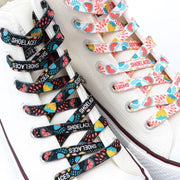 FnLune Colorful Fruit Shoelaces for Sneakers Fabric Flat Shoe laces - FnLune