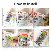 FnLune Colorful Press Lock Shoelaces Without ties AF1/AJ - FnLune