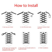 FnLune Colourful Elastic Laces Sneakers New Lock Shoelaces without ties - FnLune