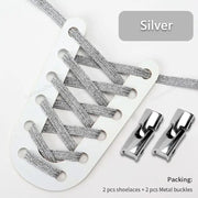 FnLune Cross Lock Shoelaces Without ties Rainbow Elastic Lace - FnLune