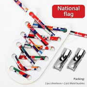 FnLune Cross Lock Shoelaces Without ties Rainbow Elastic Lace - FnLune