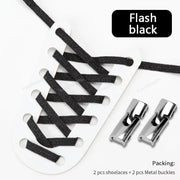 FnLune Cross Lock Shoelaces Without ties Rainbow Elastic Lace - FnLune