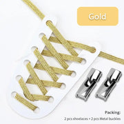 FnLune Cross Lock Shoelaces Without ties Rainbow Elastic Lace - FnLune