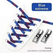 FnLune Cross Lock Shoelaces Without ties Rainbow Elastic Lace - FnLune