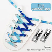 FnLune Cross Lock Shoelaces Without ties Rainbow Elastic Lace - FnLune