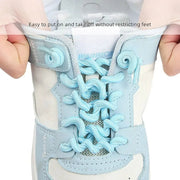 FnLune Curly No Tie Shoelaces Replacement Elastic Anti - fall Spring Shoe Laces Creative Kid Shoe Laces - FnLune