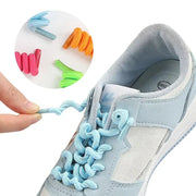 FnLune Curly No Tie Shoelaces Replacement Elastic Anti - fall Spring Shoe Laces Creative Kid Shoe Laces - FnLune