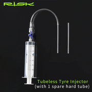 FnLune Cycling Bike Bicycle Tubeless Tyre Sealant Injector Injection and Syringe Schrader Presta Valve Core Removal Tool - FnLune