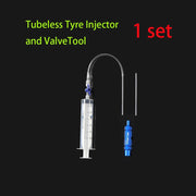 FnLune Cycling Bike Bicycle Tubeless Tyre Sealant Injector Injection and Syringe Schrader Presta Valve Core Removal Tool - FnLune