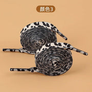 FnLune Dragon Tiger Leopard Snake 3 Colors Fashion Colorful Shoelaces Creative Unisex Flat Canvas Sneakers Shoes Laces Shoes Strings - FnLune