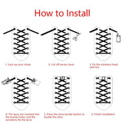 FnLune Elastic laces Press Lock No tie Shoelaces Without ties - FnLune