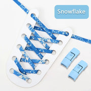 FnLune Elastic Laces Sneakers Colorful Press Lock Shoe laces without ties - FnLune