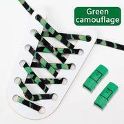 FnLune Elastic Laces Sneakers Colorful Press Lock Shoe laces without ties - FnLune