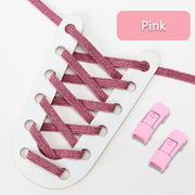 FnLune Elastic Laces Sneakers Colorful Press Lock Shoe laces without ties - FnLune