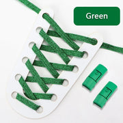 FnLune Elastic Laces Sneakers Colorful Press Lock Shoe laces without ties - FnLune