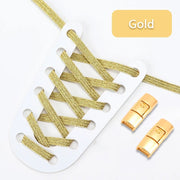 FnLune Elastic Laces Sneakers Colorful Press Lock Shoe laces without ties - FnLune