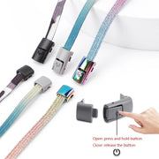 FnLune Elastic Laces Sneakers Colorful Press Lock Shoe laces without ties - FnLune