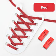 FnLune Elastic Laces Sneakers Colorful Press Lock Shoe laces without ties - FnLune